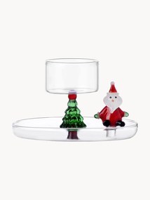 Candelabro fatto a mano in vetro borosilicato Christmas Tales