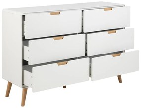 Cassettiera bianca 135x90x40 cm Lowell - Actona