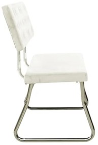 Panca 110 cm in Velluto Bianco Crema