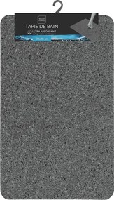 Tappetino per il bagno color antracite 50x80 cm Granite – douceur d'intérieur