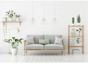 Lampadario a sospensione con filo CEED 3xE27/60W/230V bianco