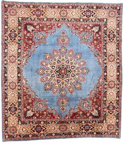 Mashad Tappeto persiano 290 x 260 Blu (Iran) Annodato A Mano