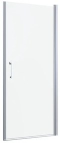 Box doccia con ingresso frontale battente Remix L 80 x H 195 cm, vetro 6 mm vetro senza finitura / trasparente profilo cromato