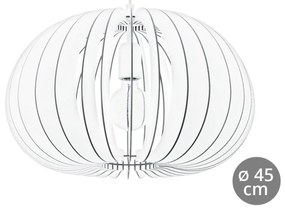 Eglo 94442 - Lampadario COSSANO 1xE27/60W/230V