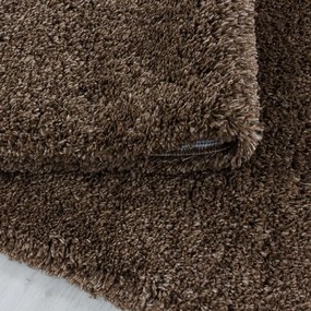 Tappeto marrone scuro 80x150 cm Fluffy - Ayyildiz Carpets