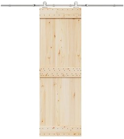 Kit Binari Porta Scorrevole 200 Cm Acciaio Inossidabile Argento /