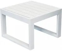 Tavolino Cuba 45x45x32 h cm in Alluminio Bianco