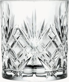 Set di 6 bicchieri da whisky in cristallo Melodia