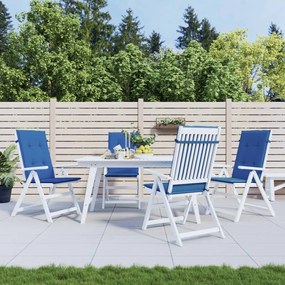 Cuscini Per Sedie 4 Pz Blu Reale 120x50x3 Cm İn Tessuto /