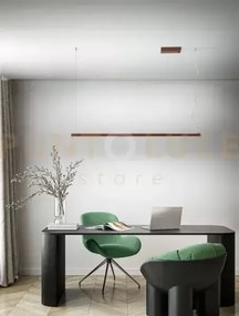 Sospensone in alluminio colore marrone metallizzato link led 35w cc...
