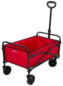 Carrello Multiuso Aktive Rosso Poliestere Acciaio 65 x 94 x 40 cm Pieghevole Spiaggia