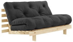 Divano letto nero 140 cm Roots - Karup Design