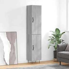 Credenza Grigio Sonoma 34,5x34x180 Cm İn Legno Multistrato /