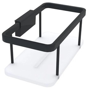 NIMCO Ki-14015-B-90 - Mensola a muro per doccia KIBO opaco nero/bianco