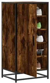 Scarpiera Rovere Fumo 48x38x97,5 Cm İn Legno Multistrato /