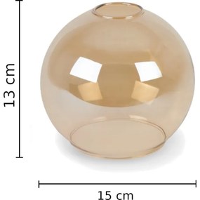 Lampadario a sospensione con filo LACRIMA HONEY 5xE27/60W/230V diametro 45 cm