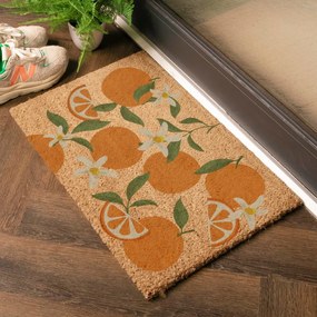 Zerbino in fibre di cocco 40x60 cm Orange – Artsy Doormats