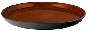 Piatto nero/color ambra in gres ø 27 cm Gastro Black/Amber – Bitz