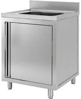 Lavello 50x70x85 acciaio inox 430 armadiato cucina ristorante pizzeria RS4921