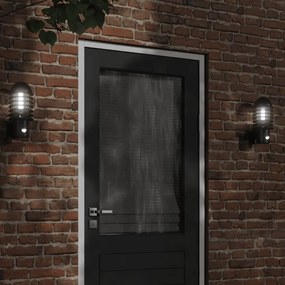 Applique Per Esterno Con Sensore 2 Pz Nere İn Acciaio Inox /