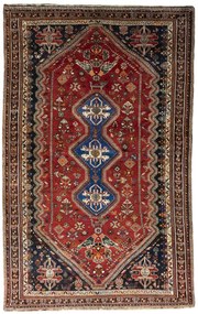 Shiraz Tappeto 170 x 270 Rosso (Iran) Annodato A Mano