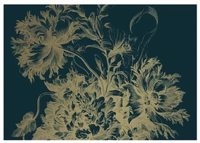 KEK Amsterdam Carta da parati panoramica Engraved Flowers Gold 8 - XL