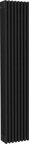Termosifone in acciaio tubolare 4 colonne 8 elementi interasse 1935 mm ERCOS Comby nero