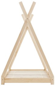 Giroletto per bambini in legno massello di pino 80x160 cm