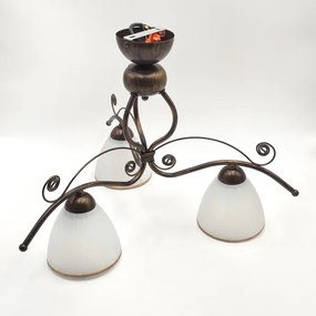 Brilagi - Lampadario a plafone LED ANTICO 3xE27/60W/230V patina di bronzo