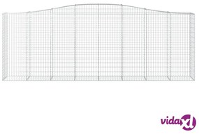 vidaXL Cesto Gabbione ad Arco 400x50x140/160 cm Ferro Zincato