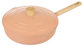 Padella alta 28 cm con coperchio rosa Pot Art