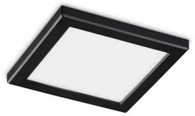 Lampada da soffitto aura pl square 3000k nero