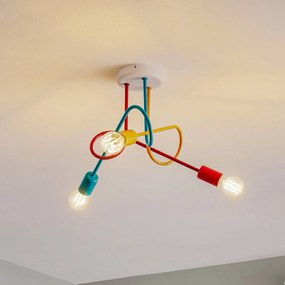 Plafoniera soffitto Oxford HELAM, dimmerabile, Multicolore, Soggiorno / Sala da pranzo, Metallo, Giovanile, Plafoniera