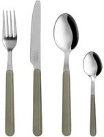 Set 24 posate manico grigio Brio