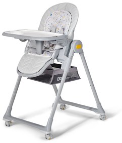 Sdraietta e Seggiolone da Pappa Trasformabile 2 in 1 Kinderkraft LASTREE-Grigio