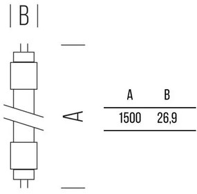 Tube T8 1700lm 1500mm 17,9W FOOD