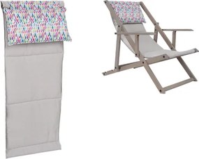 Cuscino per sdraio relax 43x108 cm Grigio MICOS e poltrona da giardino