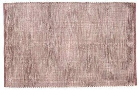 Hübsch - Poppy Rug 120x180 Burgundy/White Hübsch