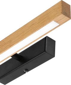 Lampada per quadri LED VERDE LED/5,5W/230V 3000K 46 cm rovere/nero