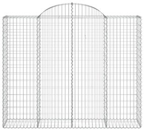 Cesti Gabbioni ad Arco 14 pz 200x50x160/180 cm Ferro Zincato