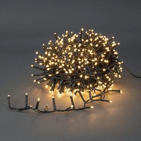 Nedis CLCC400 - Catena luminosa LED per esterni, 400 LED, 7 funzioni, 11 m, IP44, bianco caldo