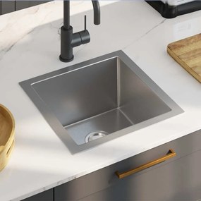 Lavello Da Cucina Lavorato A Mano İn Acciaio Inox /