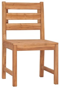 Set da Pranzo per Giardino 5 pz in Legno Massello di Teak