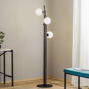 ALDEX Piantana 1073A1, a 3 luci, nera