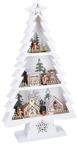 Solight 1V283 - Decorazione natalizia LED 13xLED/2xAA alberello in legno