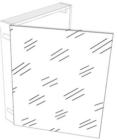 Pensile bagno Easy colore su ordinazione, 3 ante apertura da sinistra P 20 x L 60 x H 75 cm
