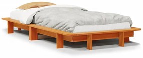 Letto senza materasso marrone cera 90x200 cm legno di pino