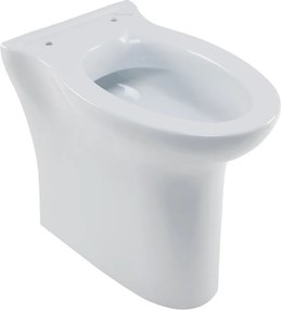 Vaso WC filomuro PONTE GIULIO rossari2, sedile escluso P 60 x L 37 x H 47 cm bianco lucido