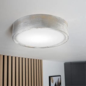 Brilagi - Plafoniera PINO 1xE27/15W/230V pino/argento diam. 27,5 cm