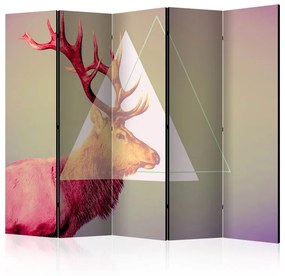 Paravento  deer (graphic pattern) II [Room Dividers]  Colore ---, Dimensioni e Misure 225x172